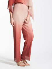 Ombre Pleated Straight Leg Pants