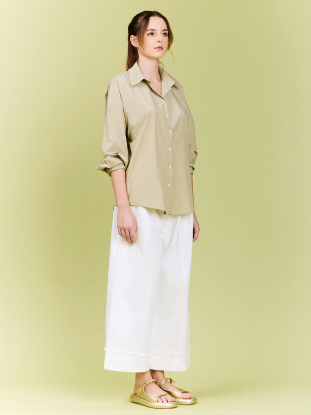 Gathers Back Relaxed Fit Shirt with Pull String