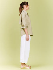 Gathers Back Relaxed Fit Shirt with Pull String