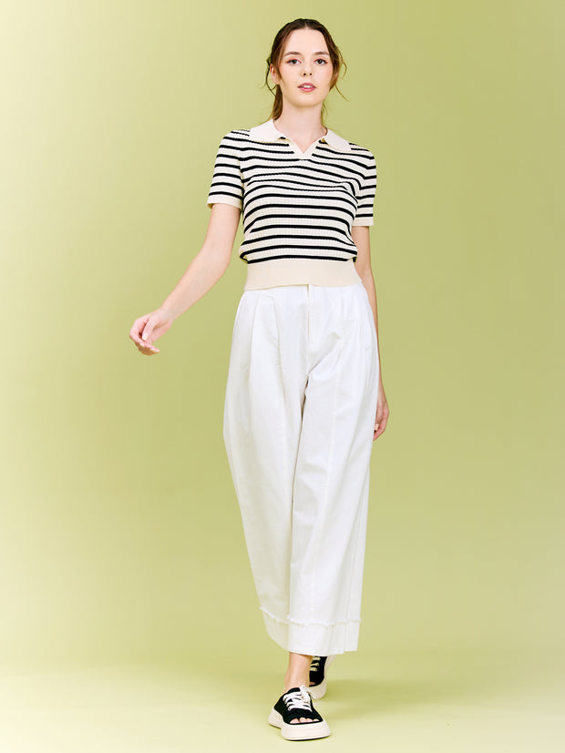 Pleated Wide Leg Pants