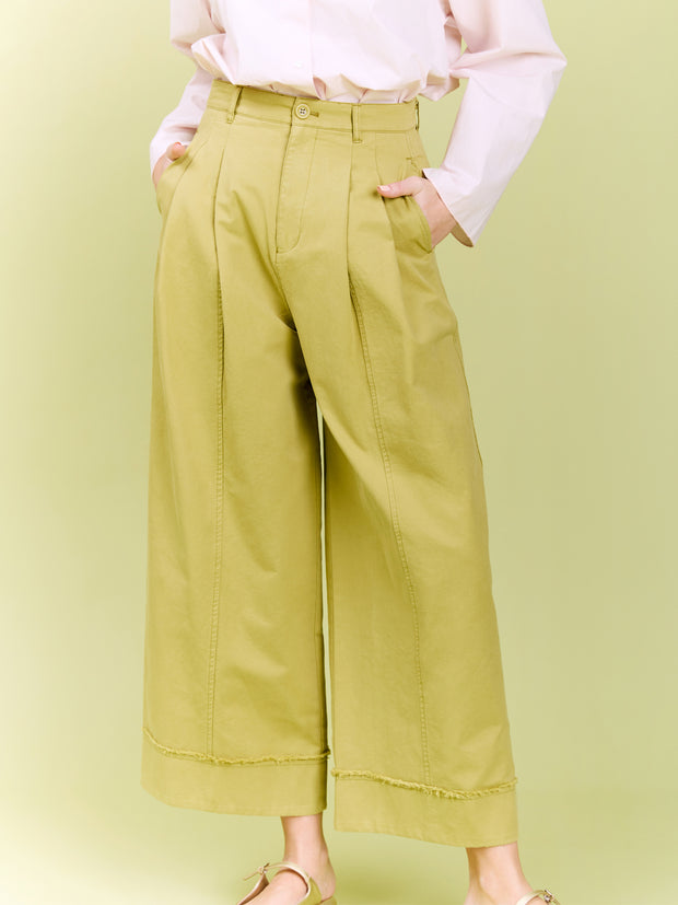 Pleated Wide Leg Pants