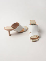 PALOMA slides on lacquered heels