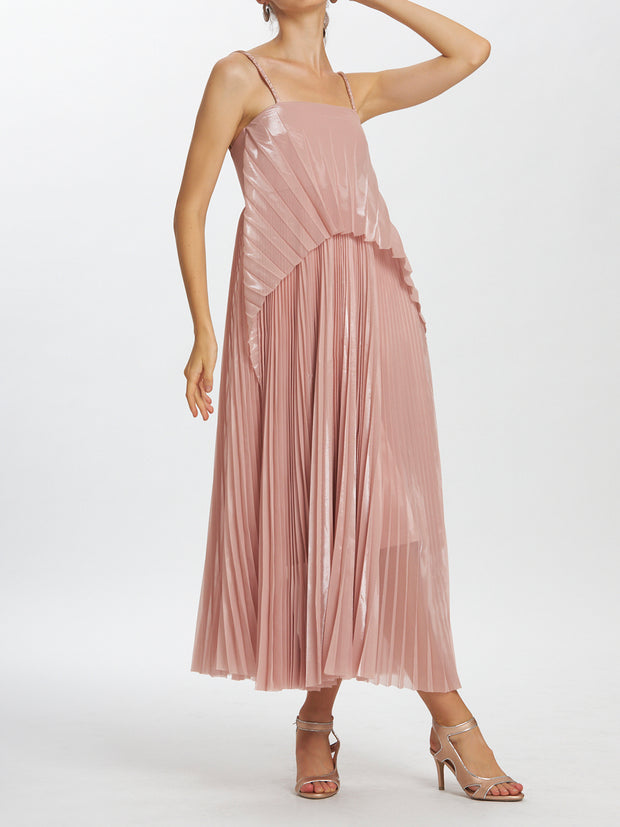 Camisole Layered Pleated Dress